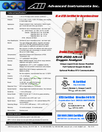 Thumbnail of document Manual - GPR-2500 Oxygen Analyzer